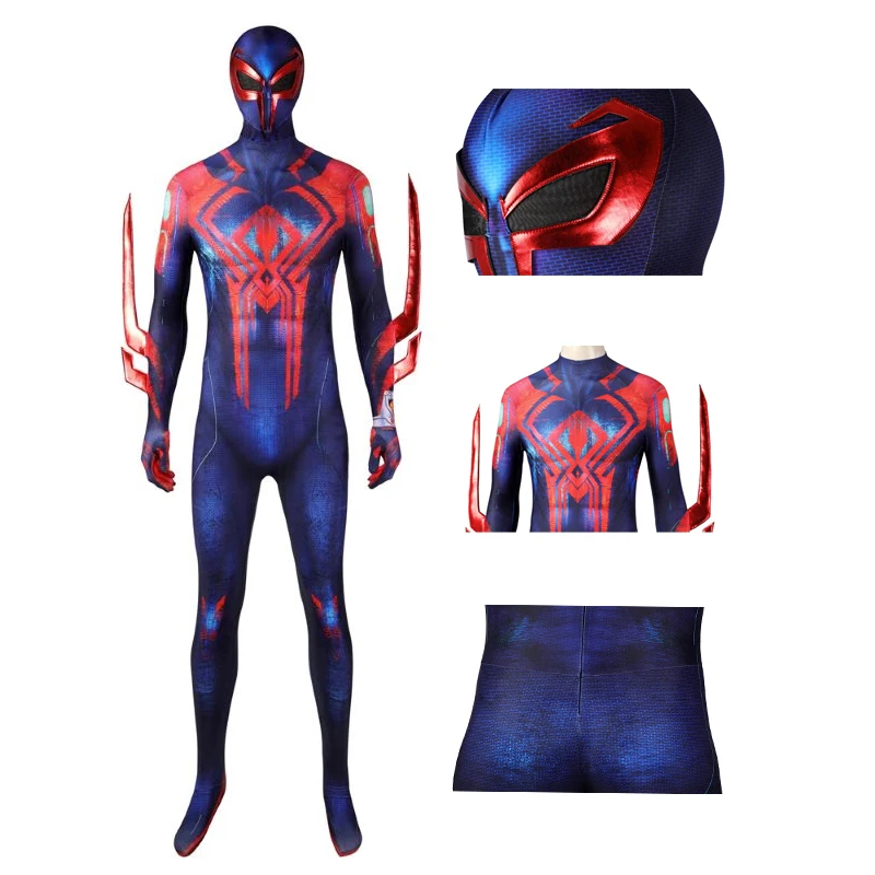 Super Hero Universe Spider 2099 Cosplay Costume Adult Men's Role Playing Costume Hero One Piece Custom Halloween Carnival Costum