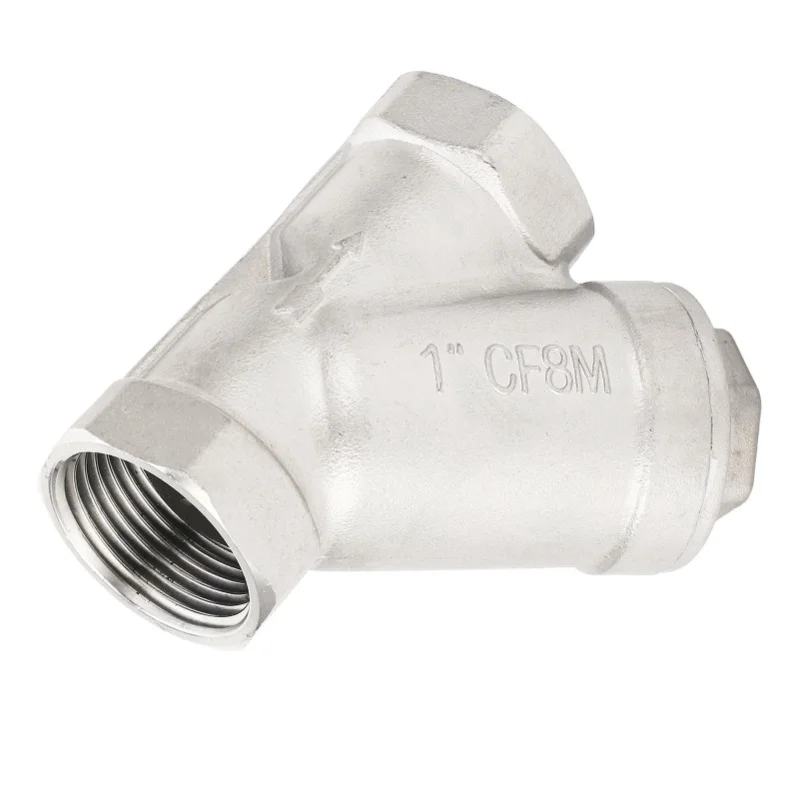 

Y Type Strainer 1 Inch DN25 Female Thread 304 Stainless Steel Y Shaped Strainer For Water Oil Gas