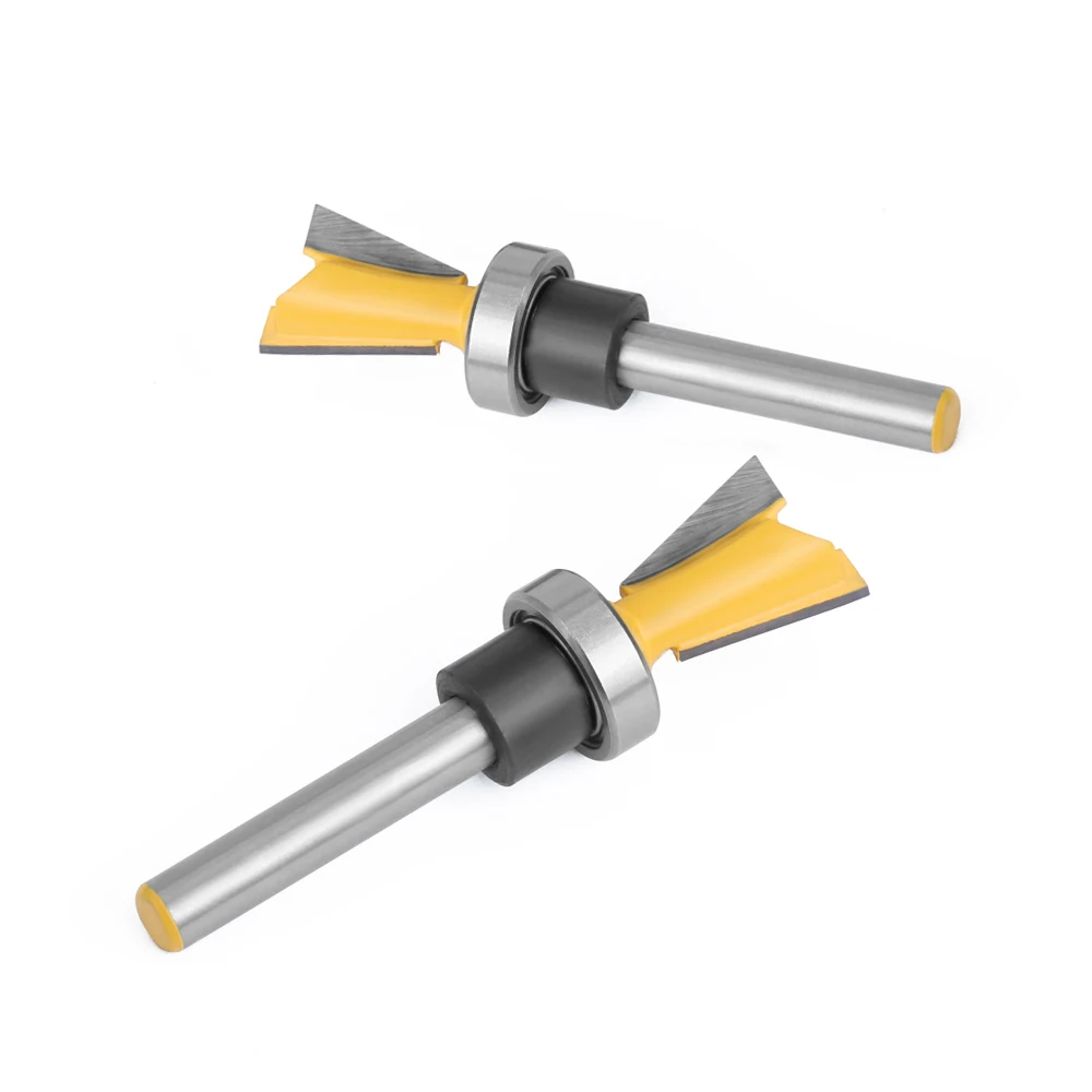 LAVIE 1 ชิ้น 1/4 Shank Dovetail Joint Router บิตชุดแบริ่งงานไม้แกะสลักเครื่องตัด Bit