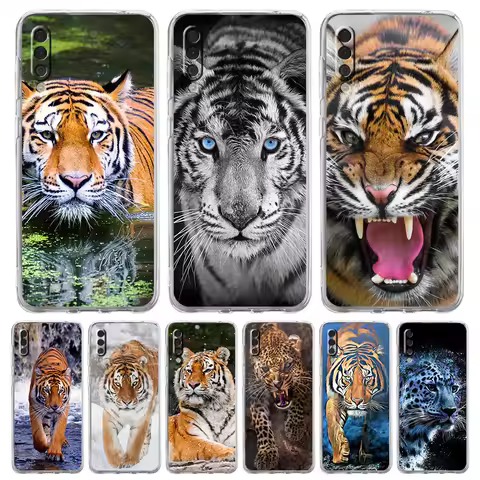 Phone Case For Samsung A56 A36 A26 A16 A14 A12 A22 A32 5G A34 A42 A52 A54 A50 A70 A40 A20S A04S A06 Cover Tiger Leopard Fashion