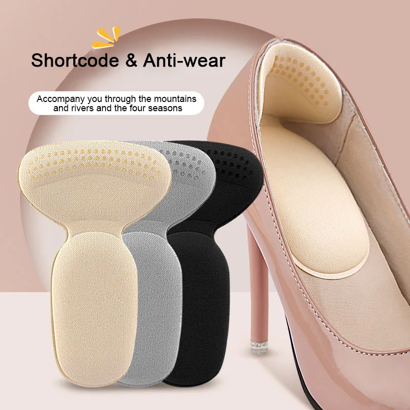 T Shape High Heels Heel Stickers Heel Protector for Shoes Sponge Dispensing Shoe Cushion Inserts Heel Pads Women Half Insoles