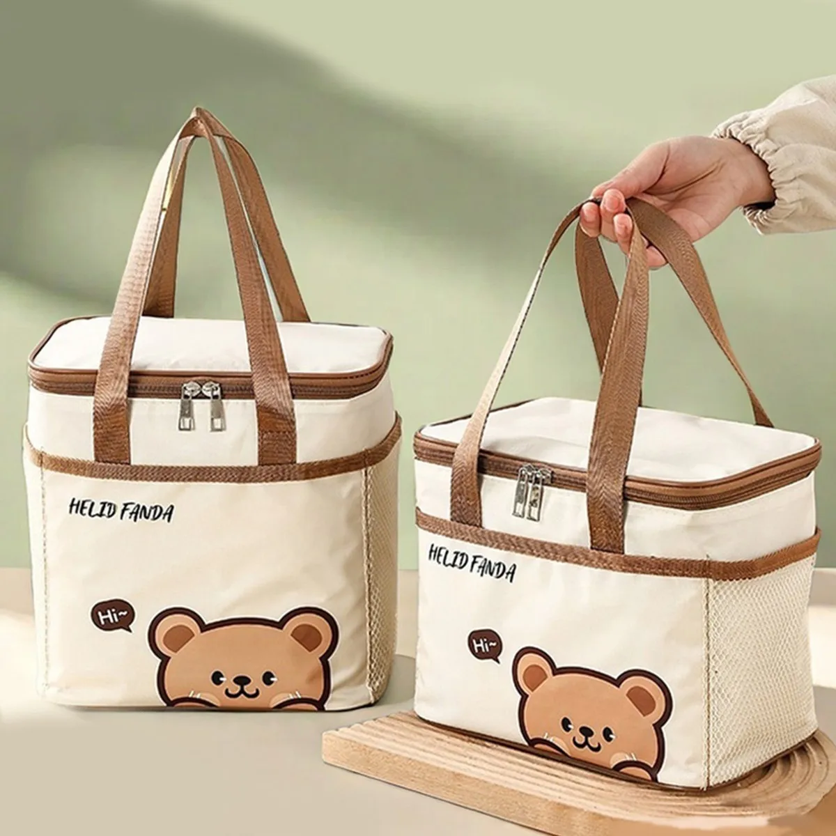 Cute Thermal Lunch Box Bag Student Portable Large Capacity I