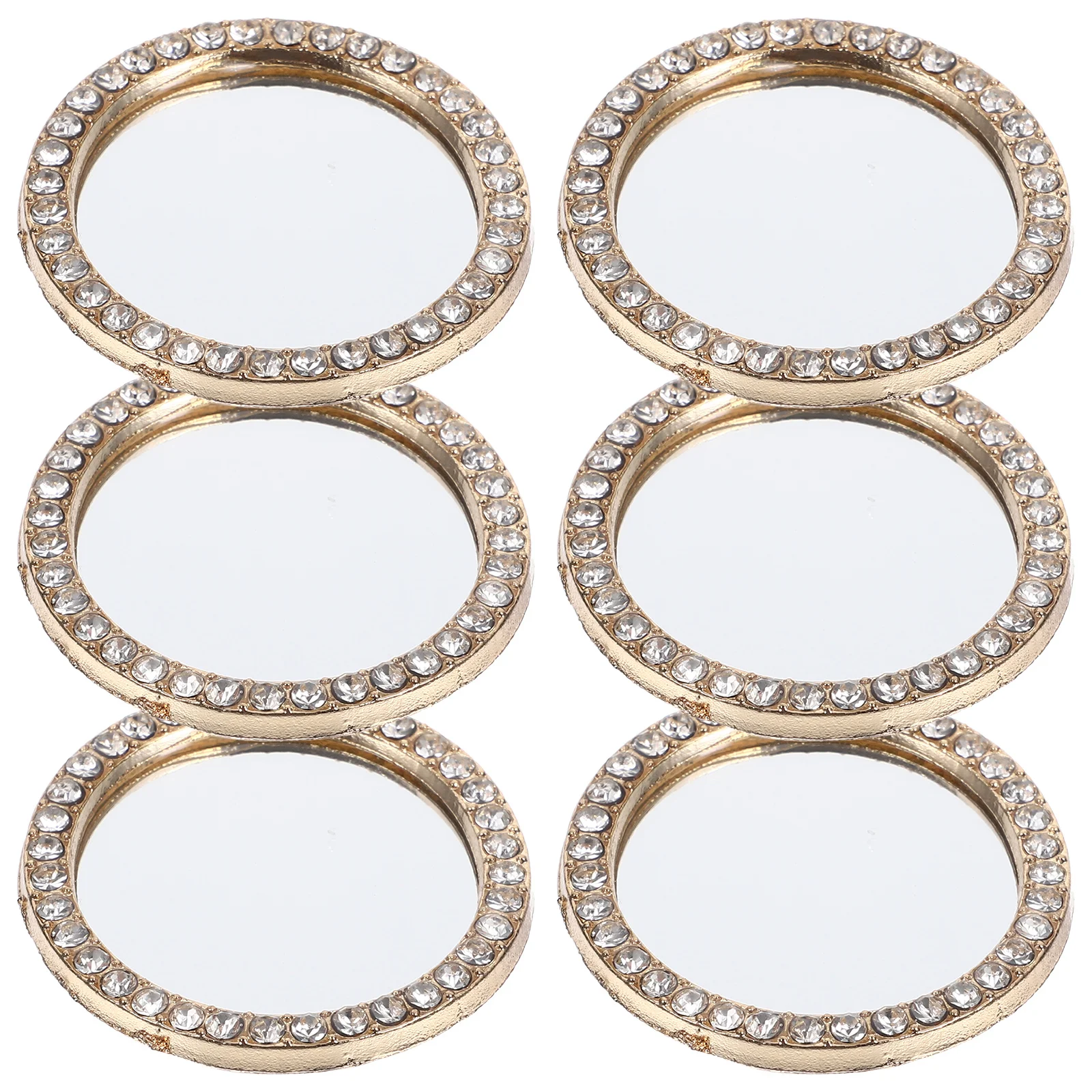 6 قطع مرآة سيلفي للهاتف، مرآة كاميرا خلفية صغيرة مستديرة عالية الوضوح لملحقات بث المكياج، ملحقات البث المباشر