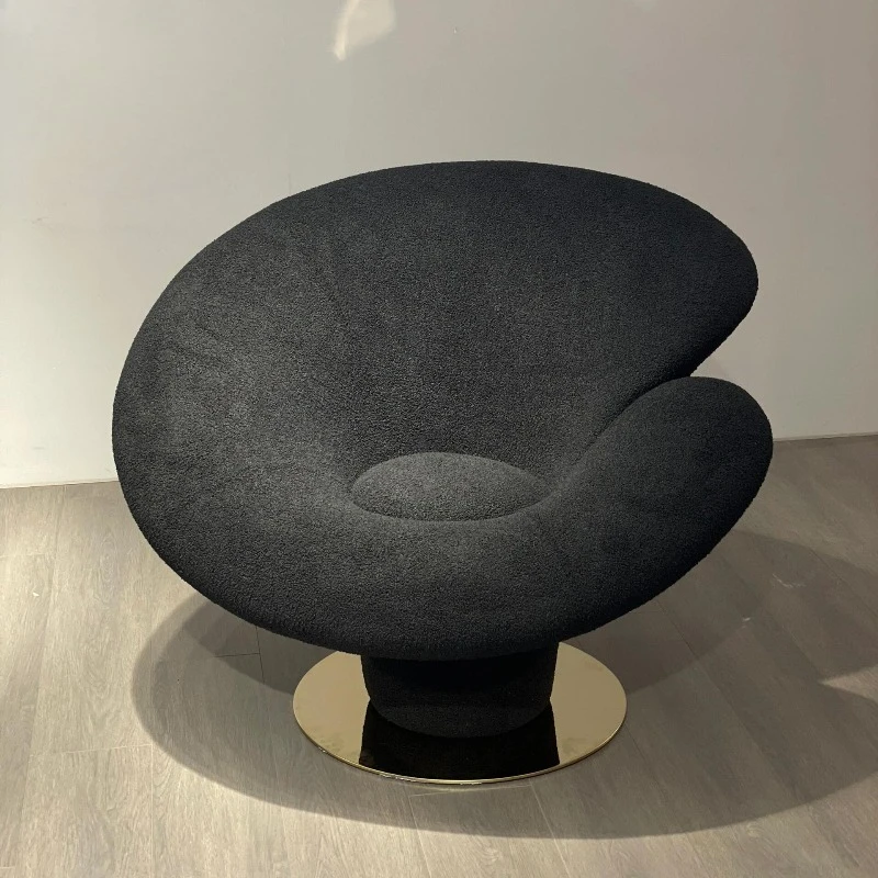 Modern flower shape fiberglass creative living room model room leisure, calla lily flower chair