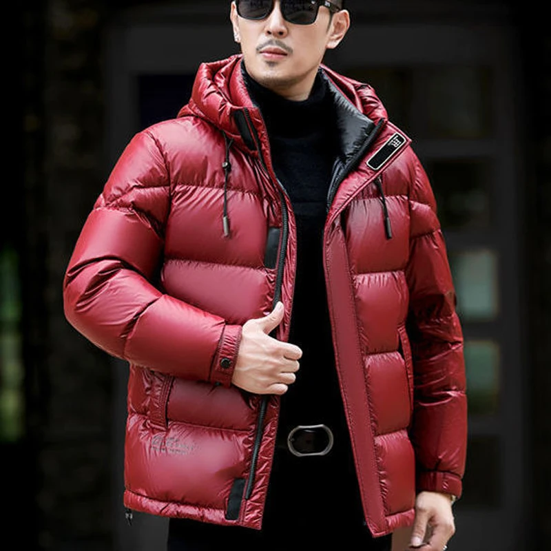 Down Jacket Men 90 White Duck Down Coats Man Winter Jackets Hooded Feather Padded Warm Puffer Jacket Men Luxury High Quality