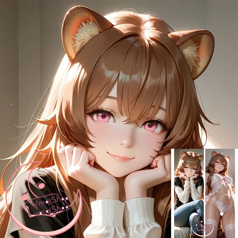 

Сексуальная девушка с медвежьими ушками Dakimakura Raphtalia 40X120см 50X150см 60X180см пушистый R18 zzz наволочка для взрослых аниме наволочка для тела