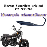 New Motorcycle Fit Keeway Superlight Original Muffler Exhaust Pipe For Keeway Superlight 125 / 150 / 200