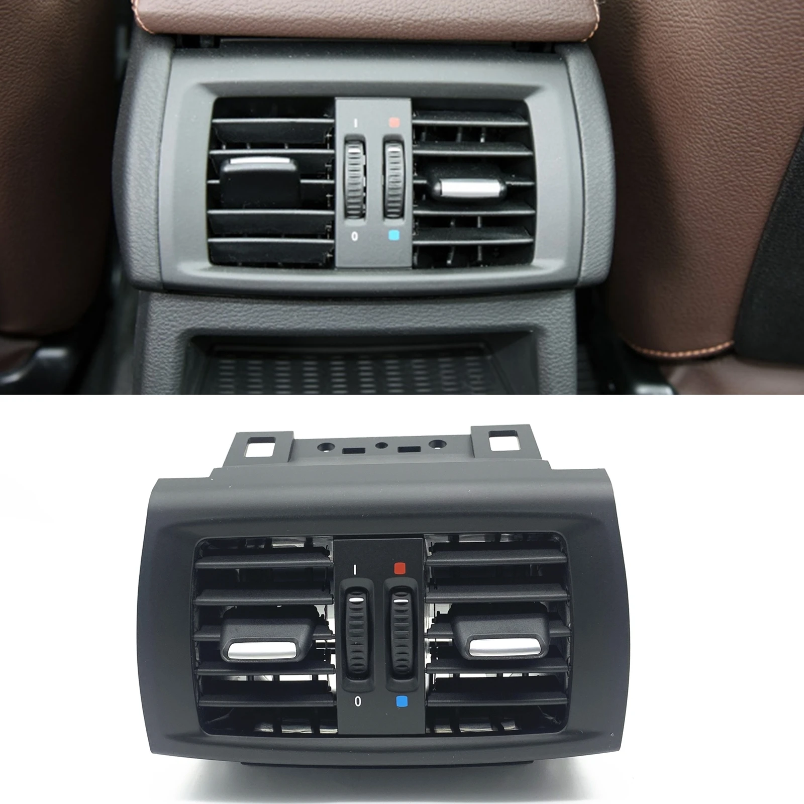 

Rear Air Outlet Vent Outlet Grill Cover Console Dash Conditioner For BMW X3 F25 2011-2017 X4 F26 2013-2018