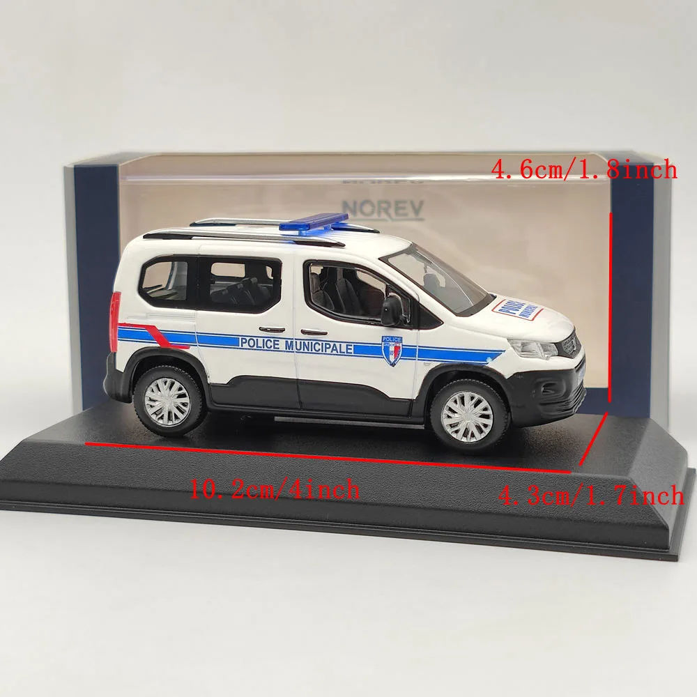 Norev 1/43 Rifter 2019 Police Municipale Diecast Models Car Collection