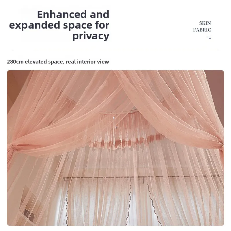 

Princ Sle Dome Mosquito Net Bedroom Use Floor Length Hanging Curtain eer Fabric Dust Proof Light Bloing Children Girls