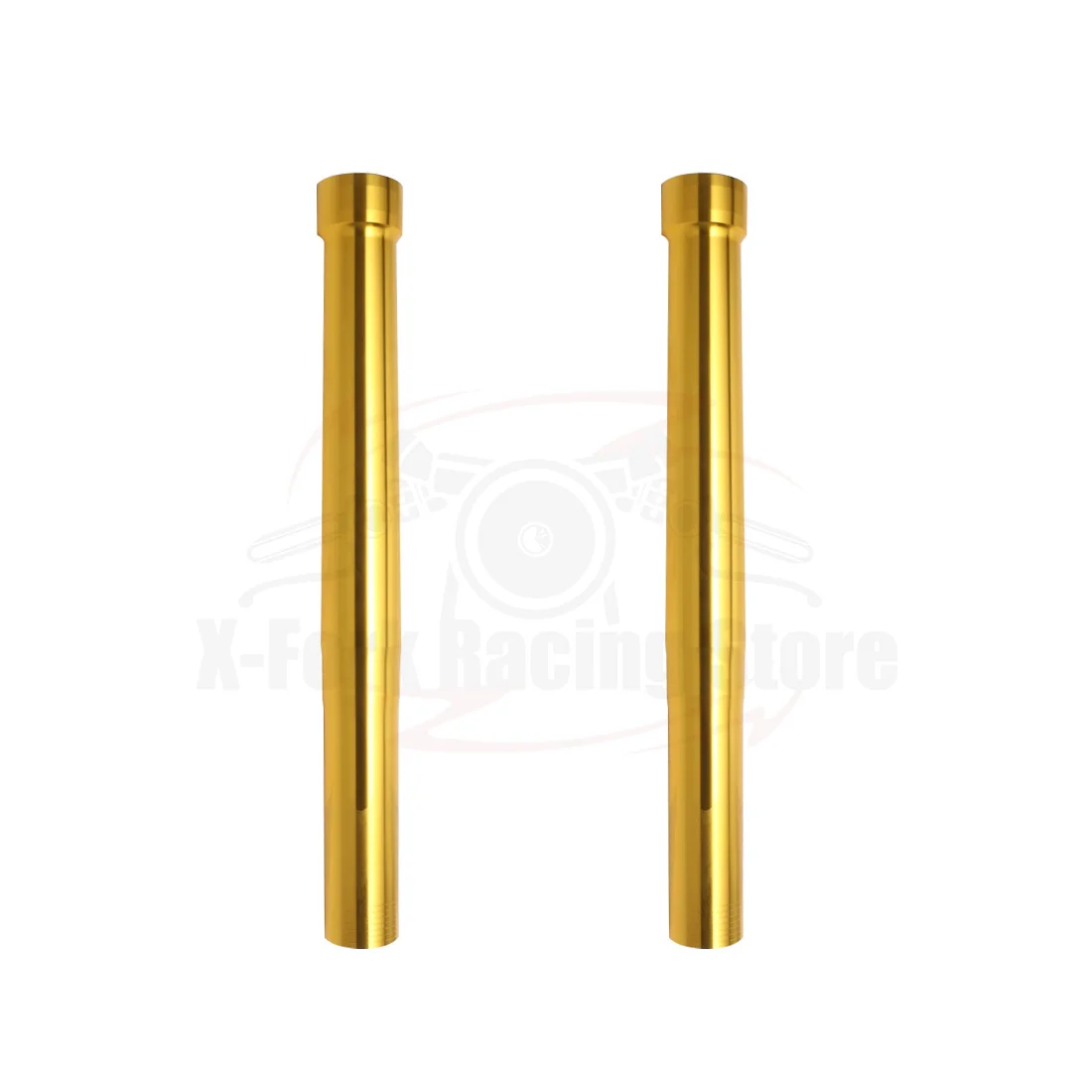 Tubos exteriores de horquilla delantera para motocicleta, barras de suspensión de choque, par dorado para Aprilia RSV4 1100, Ohlins 2019-2020, 507mm