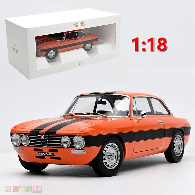 Modelo de Auto de Aleación a Escala 1:18 de Alfa Romeo 2000 GTV 1973, Marca Diecast NOREV
