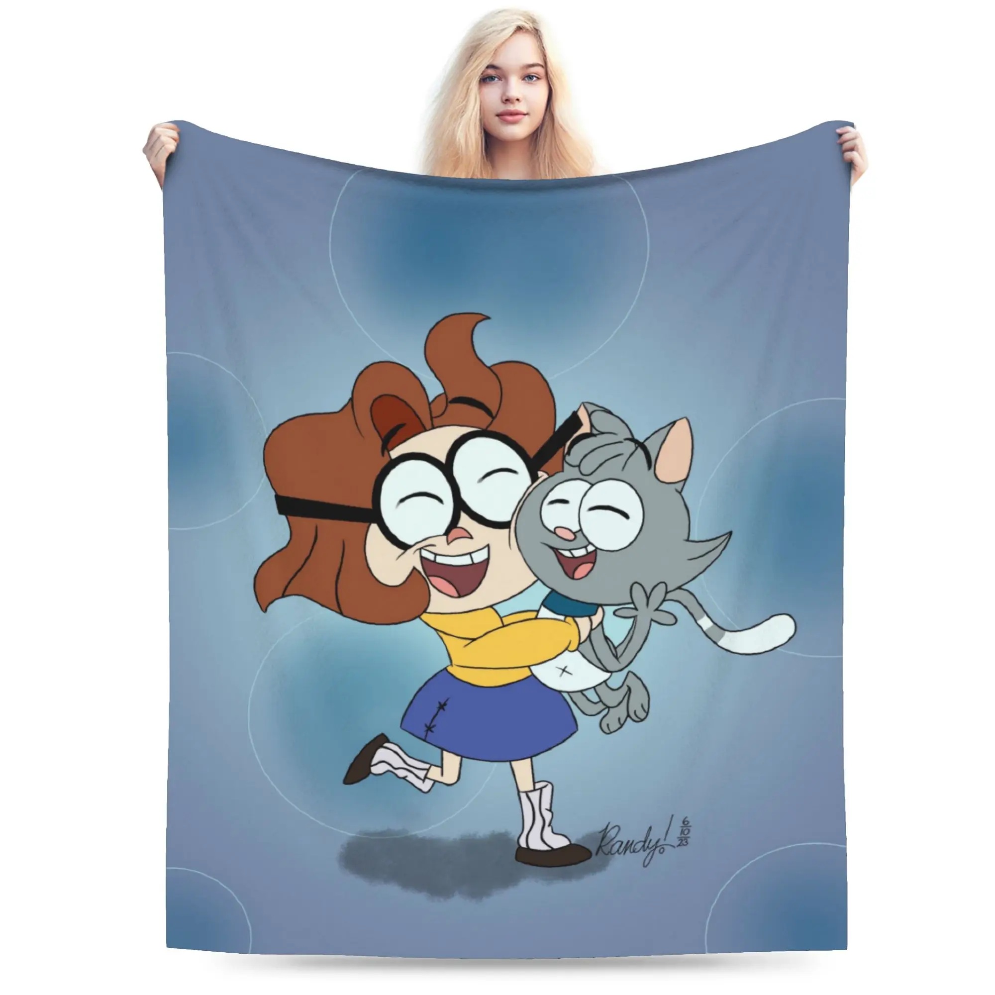 Ollie and Scoops Stuff Blanket Ultra-Soft Fleece  Throw Blanket Cozy Bedspreads