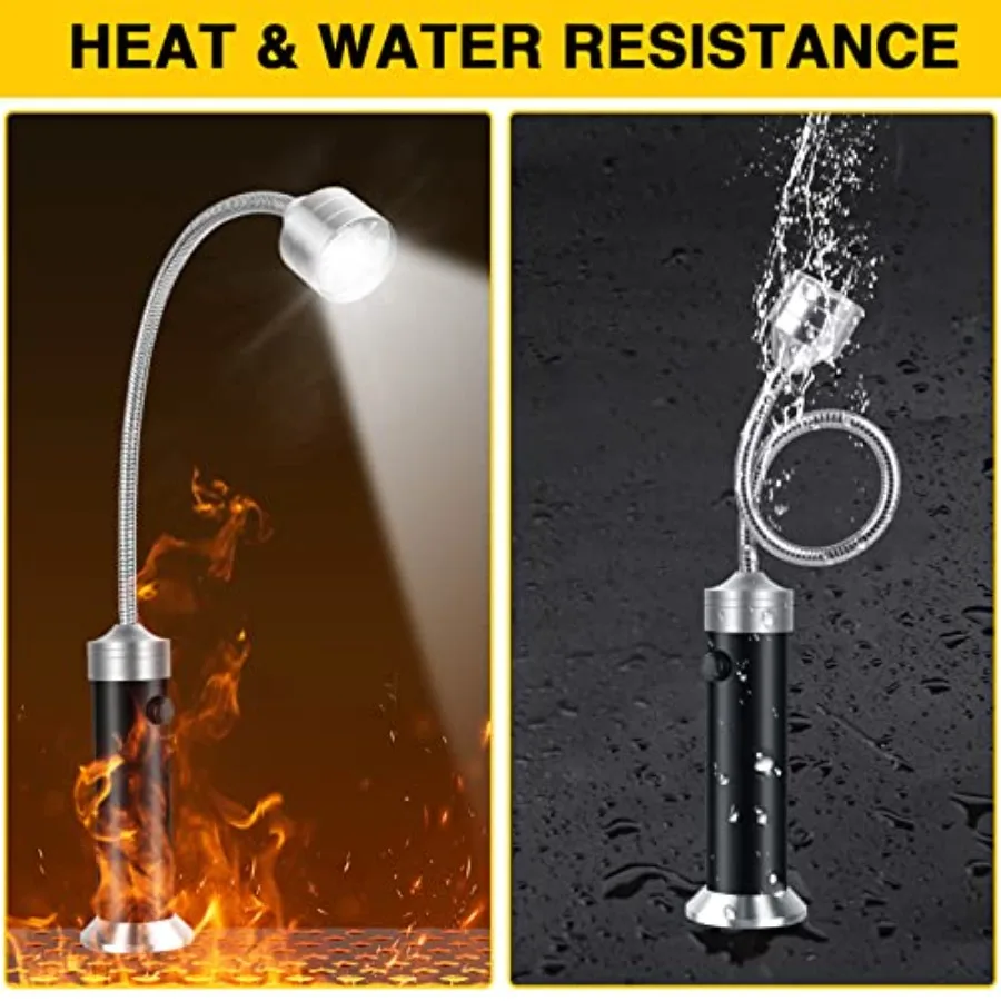 أضواء شواية باربيكيو شواء الهدايا للرجال أبي شواء شواء اكسسوارات للخارجية قاعدة مغناطيسية مصباح LED فائق السطوع 360 درجة ib #6