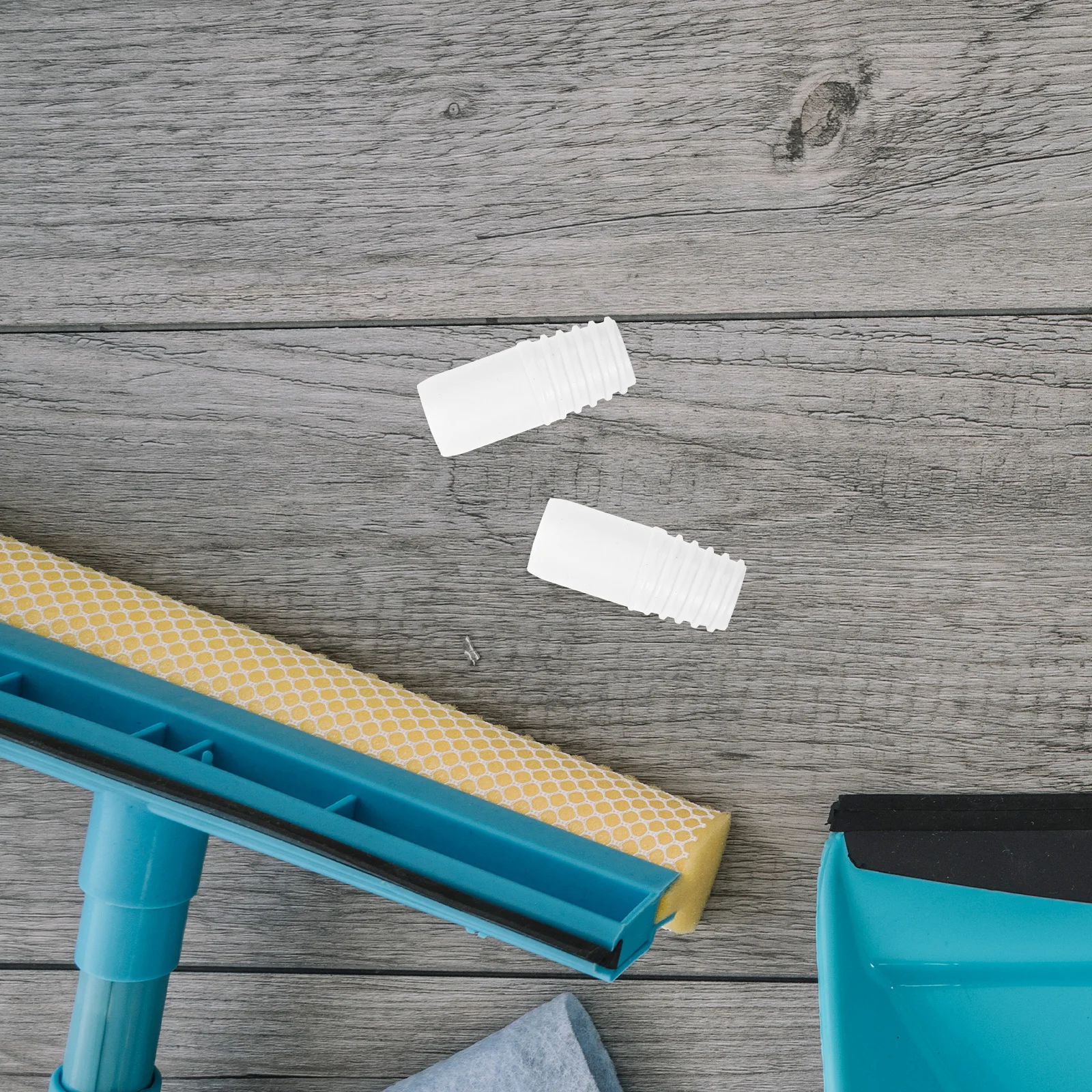 

20 Pcs Threaded Accessories Broom Handle Tip Clean Extension End White Accessory Duster Supple