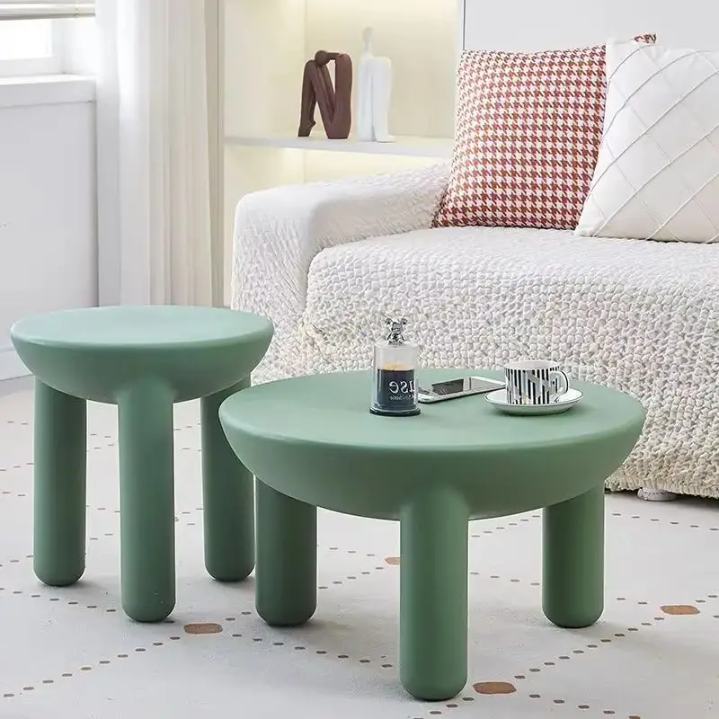 

Nordic Cream-Style Quiet Side Table PE Material Minimalist Small Coffee Table for Living Room Home Furniture