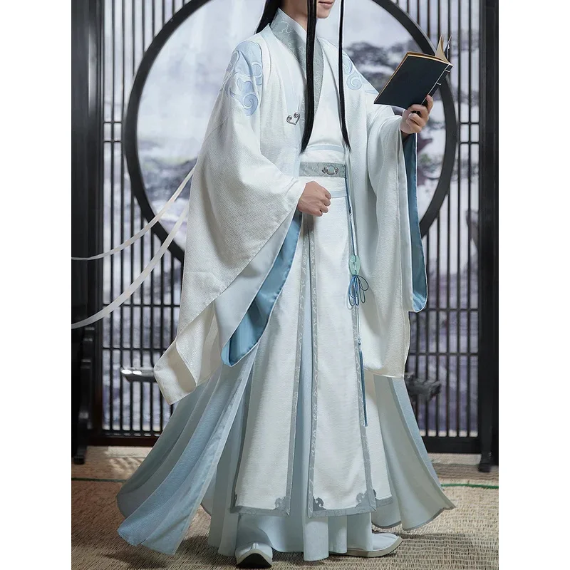 

Anime MoDaoZuShi Grandmaster Of Demonic Cultivation LanWangJi Adult Ver Cosplay Costume Ancient Hanfu Clothing Unisex Full Set