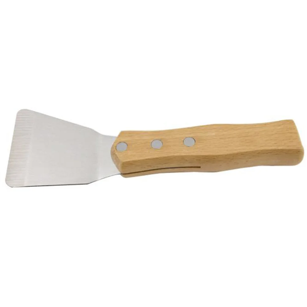 1Pcs Ceiling Install Spatula Scoop with Wooden Handle Stretch Ceiling Film Shovel Accessories for Welding Harpoon Large