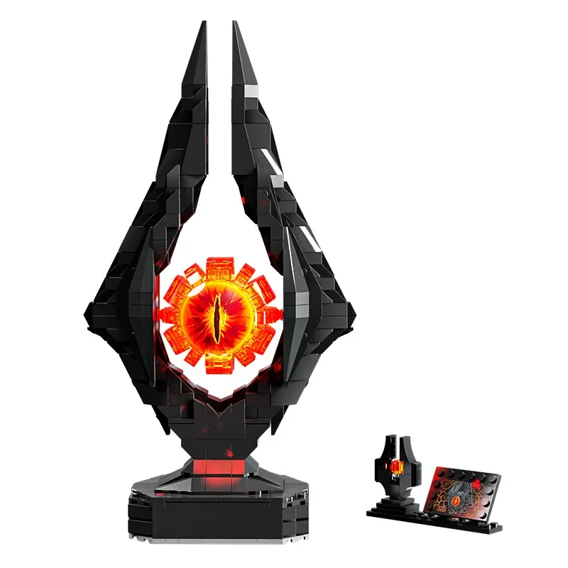 Sauron Eye Building Blocks Set with Light 925PCS Dark Tower Architecture Model for Adults Kids Toys Middle Earth Collection Gift