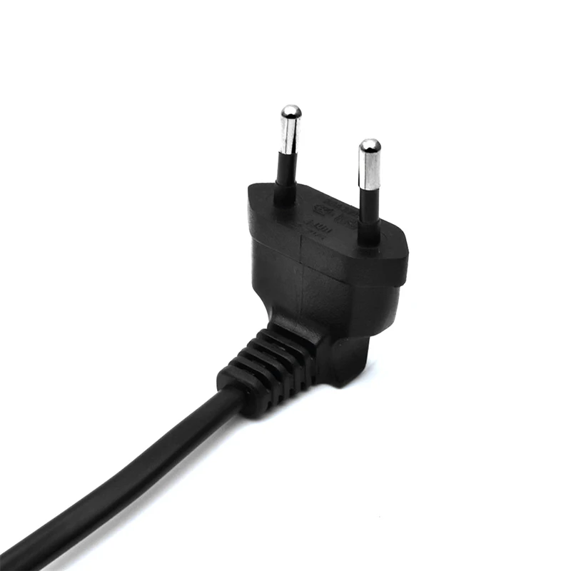 Cable de Alimentación de CA con Ángulo de 90 Grados C7 de 0.3M-3M para TV LED Samsung, Philips, Sony, Adaptador de Cable de Alimentación CEE7/16 a IEC C7, Cable VDE