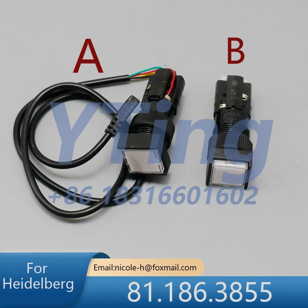 81.186.3855 Best Quality For Heidelberg Printing Computer Desk Ink Control Button CPC Button with Wire Switch