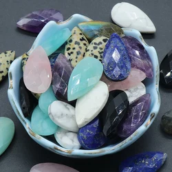 1pc Natural Stone Amethysts Pendants Water Drop Amazonite Quartzs for Jewelry Making Diy Necklace Earring Reiki Healing Gifts