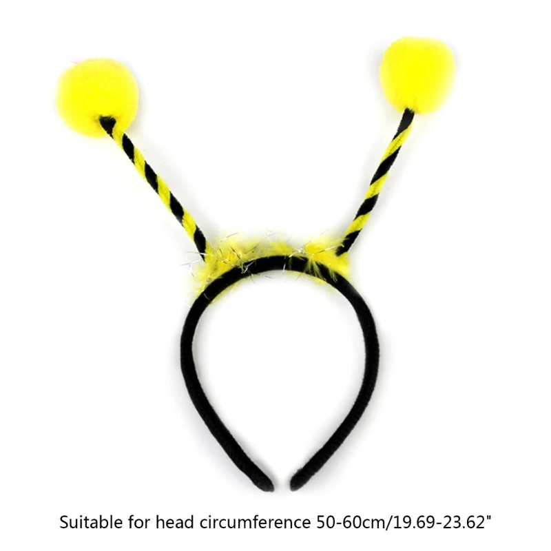 Sweet Cosplay Cartoon Bee Antenna Headband Easter Cosplay Plush Hairband