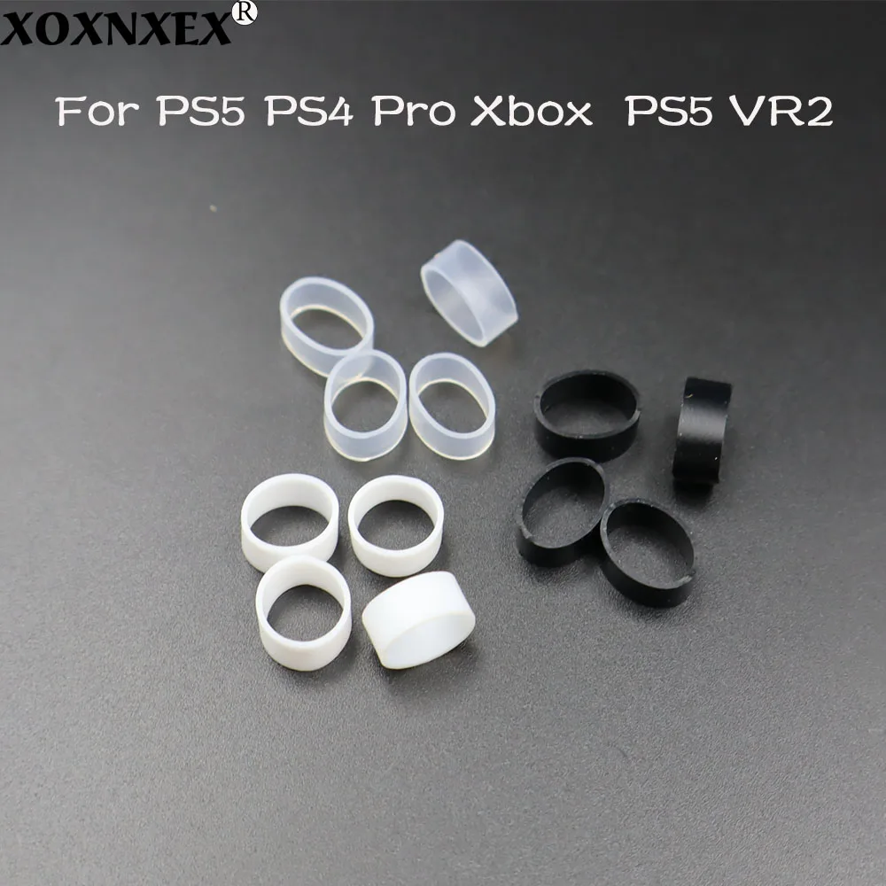حلقة مطاطية مرنة لعصا التحكم الواقية لجهاز PS5/ PS4/ Steam Deck Rocker غطاء حلقي من السيليكون لوحدة تحكم الألعاب Rog Ally