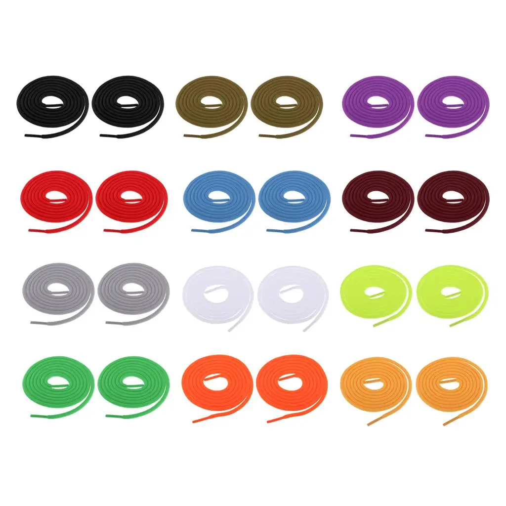 Round Shoelaces 4ft 1.2 Shoestrings Replacement for Boots Sneakers