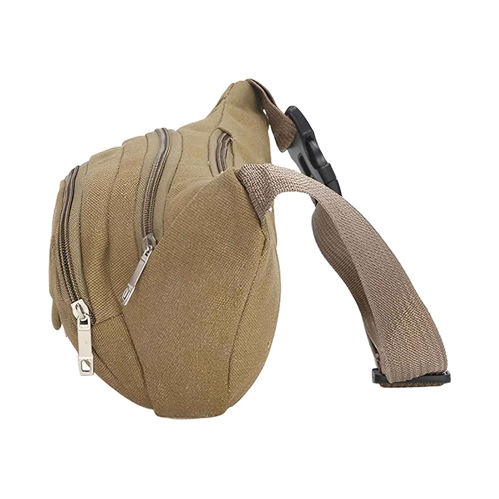 حقيبة صدر للرجال متعددة الوظائف مع حزام قابل للتعديل وحقيبة خصر خارجية للتسوق والتخييم والمشي