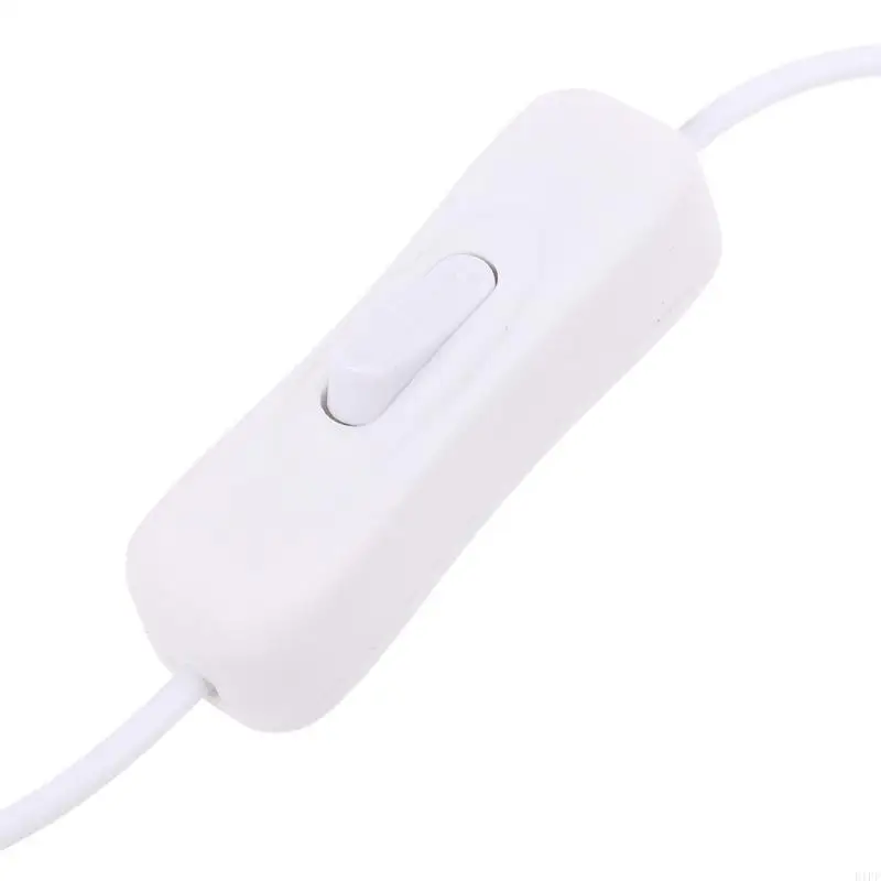 E1PF USB 2.0 Male to Female Extension Extender White Cable With Switch ON OFF Cable