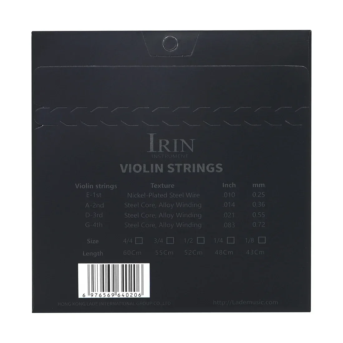 IRIN V91 Violin Strings Copper Alloy 4-String Violin Strings Metal Bead Head Individually Wrapped Violin Accessories & Parts