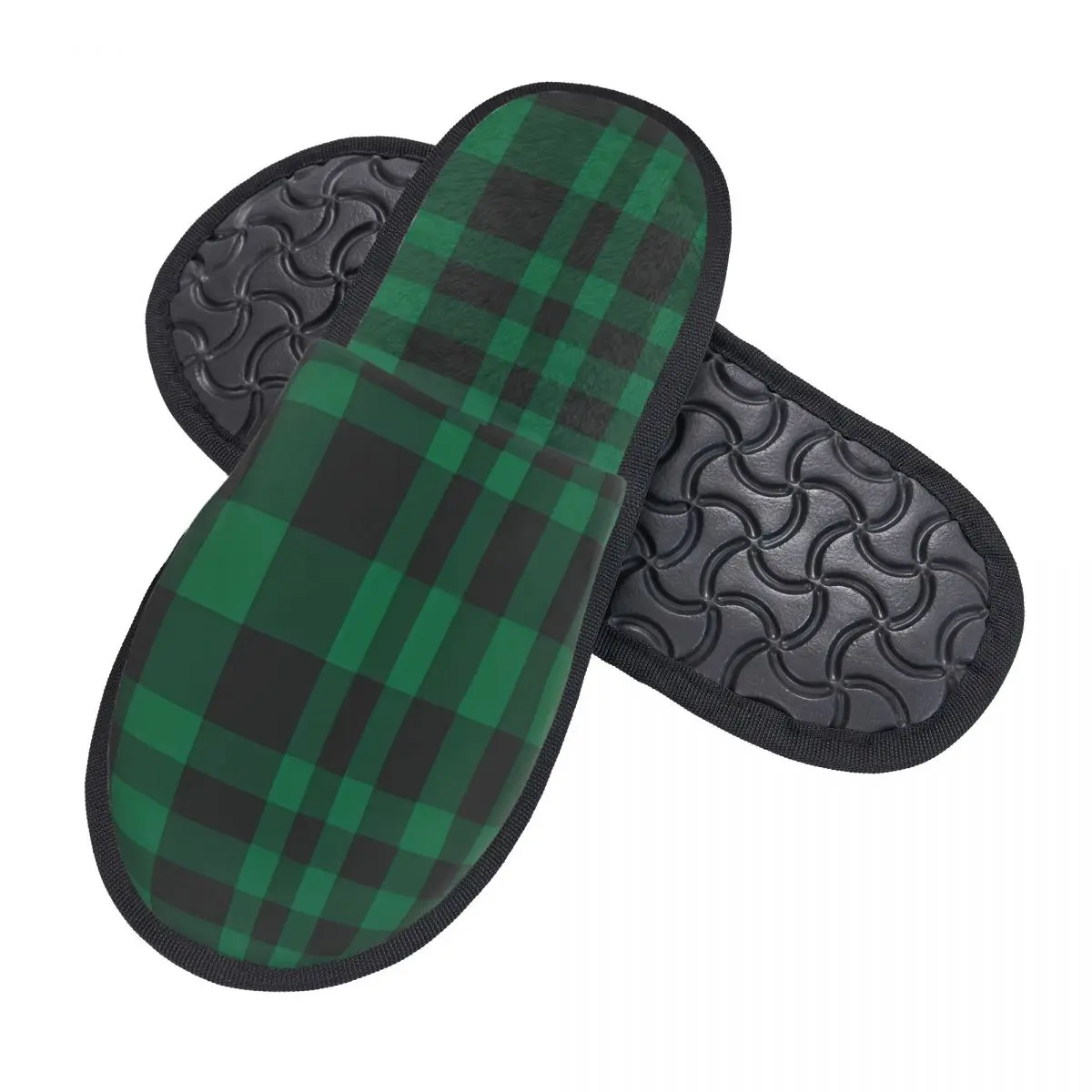 Fur Slipper For Women Men Fashion Fluffy Winter Warm Slippers Plaid Checkered Tartan Pattern House Shoes