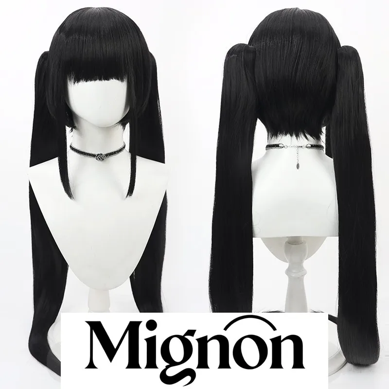 

Azur Lane Noshiro cosplay wig black twin tails Halloween gift