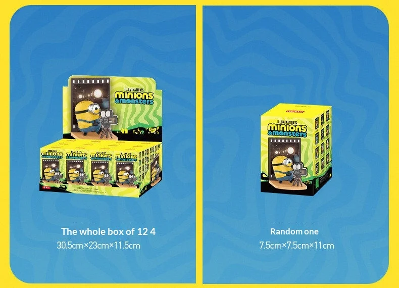Original POPMART Minions The Monsters Blind Box Figuren Anime-Spielzeug Desktop-Ornamente Sammlerstücke Deko Überraschungs-Mystery-Geschenkbox – Detail 19