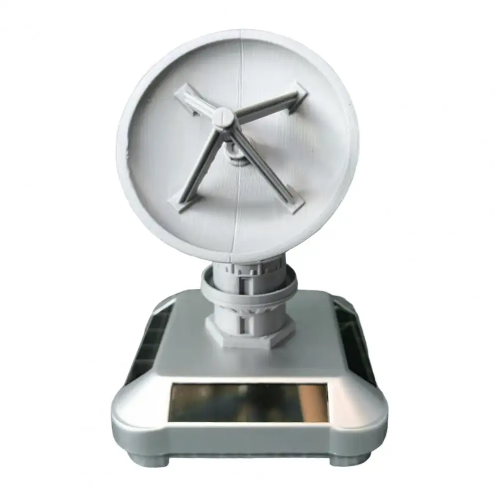 

Radio Telescope Design Ornament 3d Printed Military Ornament Solar-powered Military Model Car Dashboard Ornament for Military