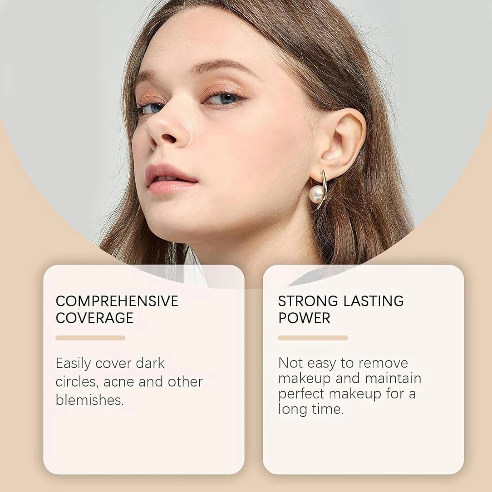 Luminance Concealer, langanhaltender, aufhellender Creme-Concealer, tragbare Augen-Highlighter-Creme, deckt Augenringe effektiv ab