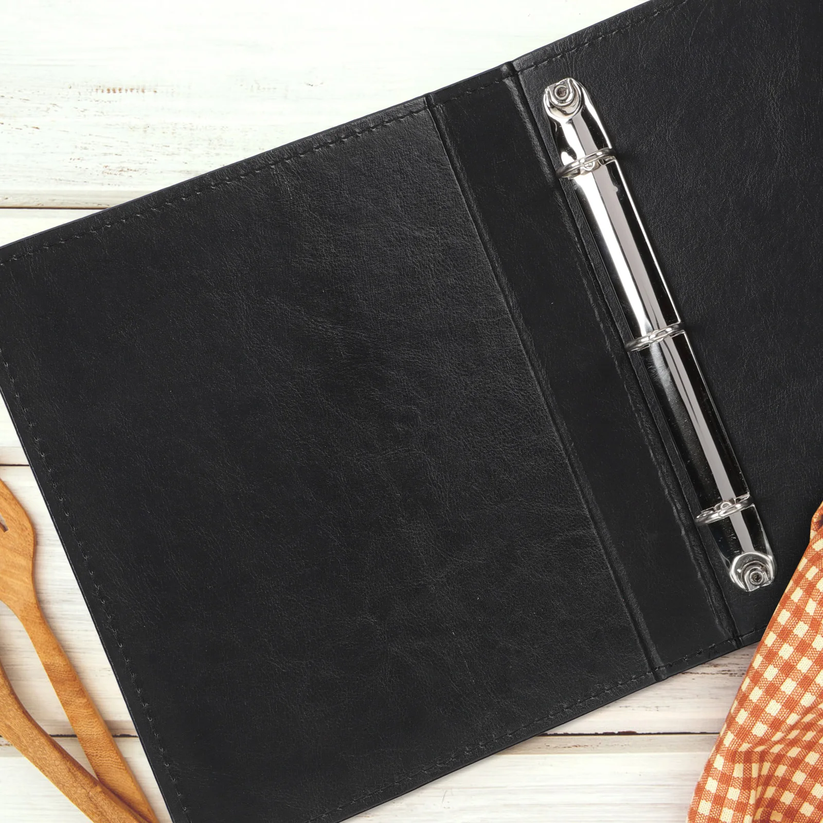 PU Stamp Collecting Album A5 Black Binder Coin Collection Book Postcard Holder Lightweight Reusable Premium Material