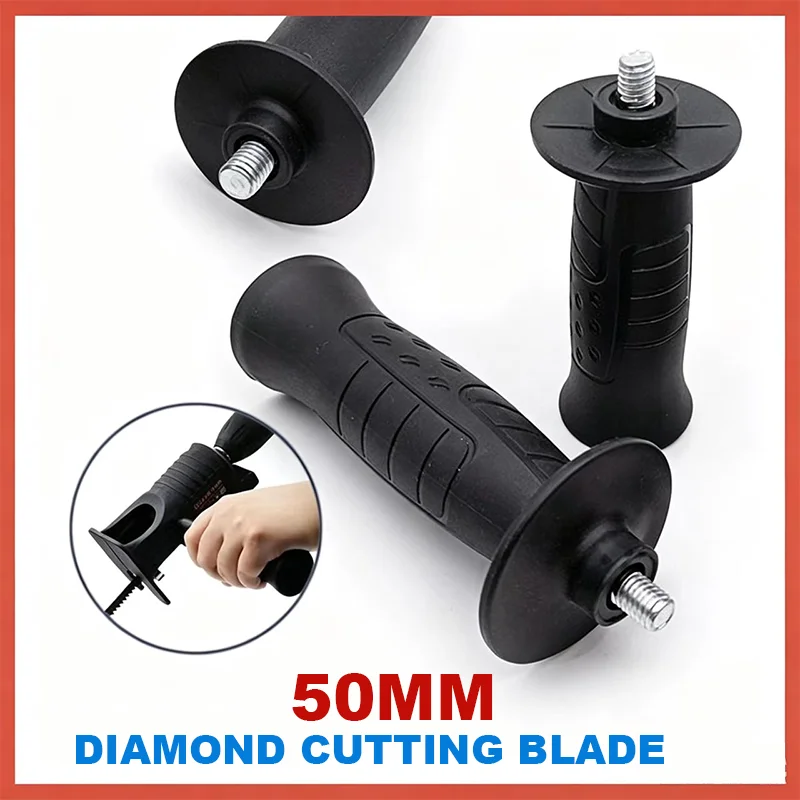 3Pcs M8 M10 Angle Grinder Side Handle Plasic & Metal 101mm 112mm 133.5mm Long User-friendly Design Grinding Machine Spare Tool