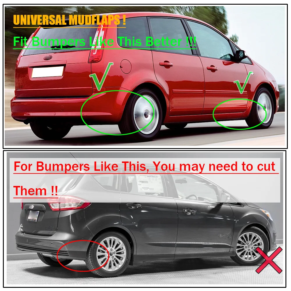 Set Mudflaps Mud Flaps Splash Guards Mudguards Dirty Traps For Ford C-Max Focus Grand 2003 2004 2005 2006 2007 2008 2009 2010