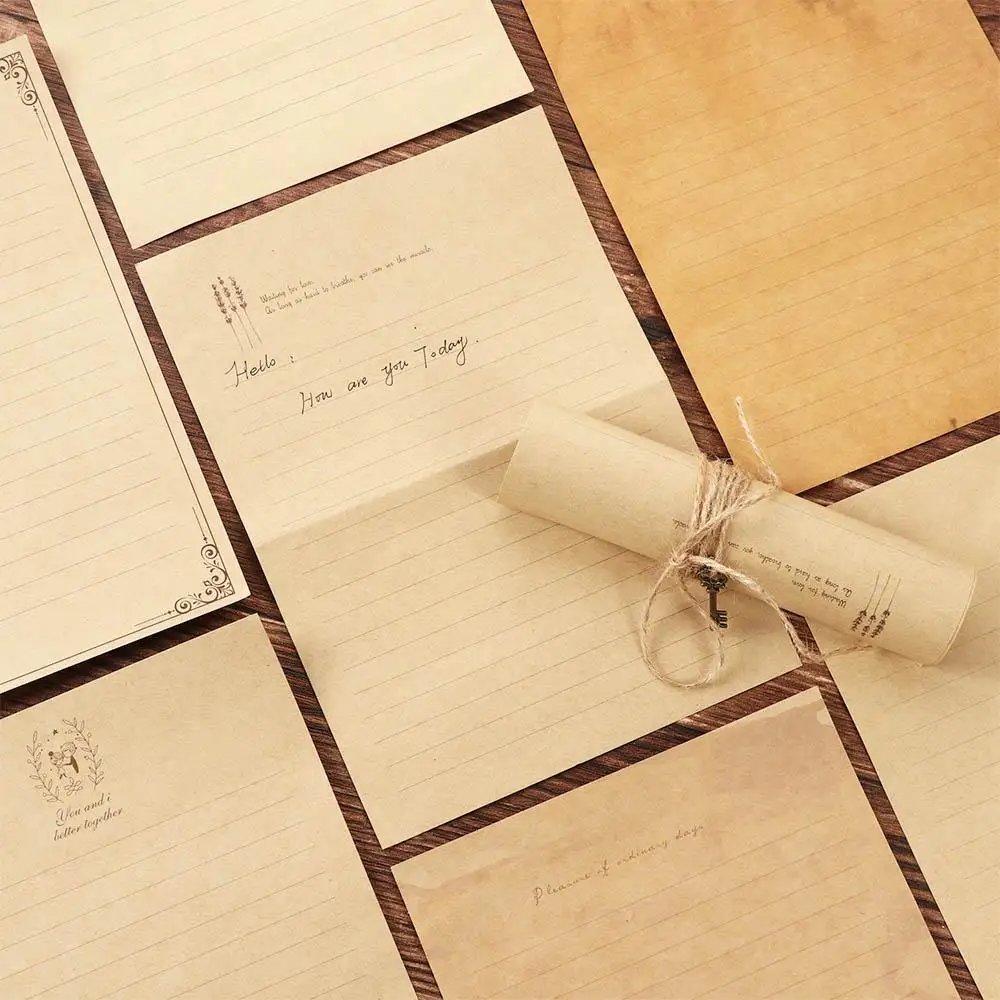Day European Style Vintage Invitation Envelope Mailers Set Writing Paper Kraft Paper Envelope Envelopes Letter Paper Letter Pad