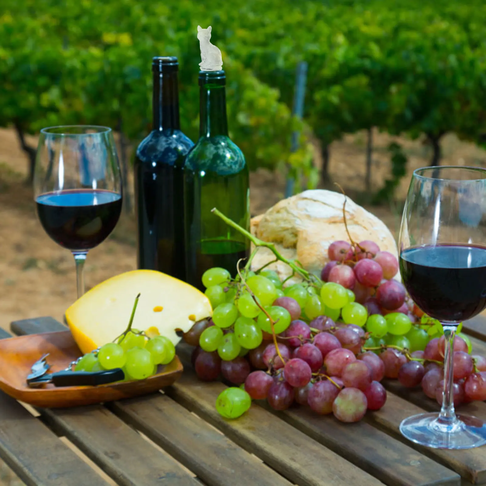 

1Pcs Silicone Cat Shape Wine Bottle Stopper Airtight Seal Plug Silicone Stopper for Wine Bottle Decorative Use