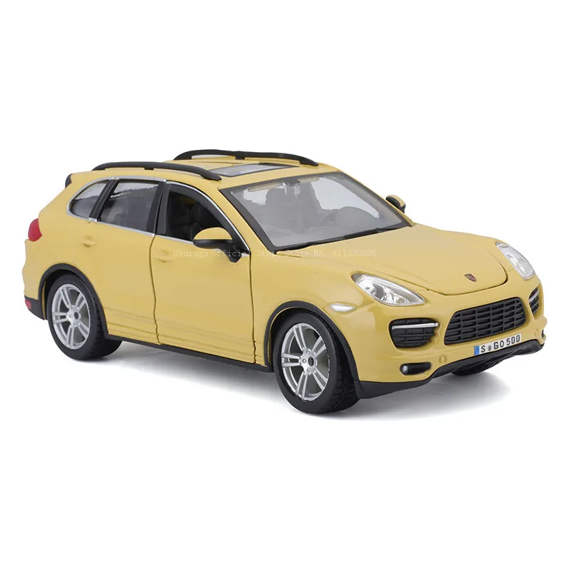 Bburago 1:24 Porsche Cayenne Turbo alloy racing luxury classic die-casting car model toy collection gift off-road vehicle SUV