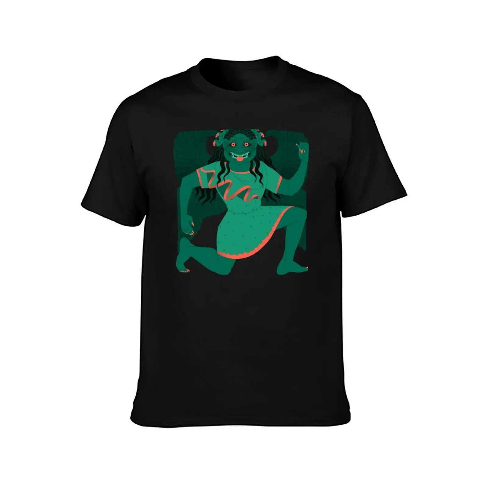 Archaic Gorgon - Green T-Shirt vintage graphic tee new edition vintage anime shirt valentines boutique clothes t shirts for men