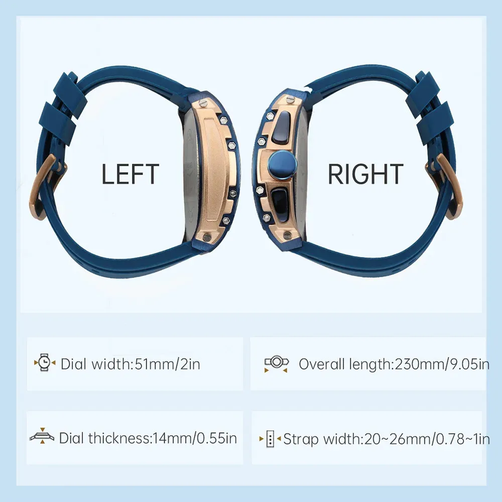 الموضة ساعات كوارتز بتقويم كبير أنيق SKMEI 7099 MAN مقاومة للماء #5