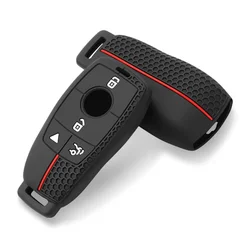 Silicone Key Cover Cas for Mercedes Benz E300 E350 E400 E450 A220 CLA250 C300 GLA250 GLB250 GLC300 GLE350 GLE450 GLE580 G550 C43