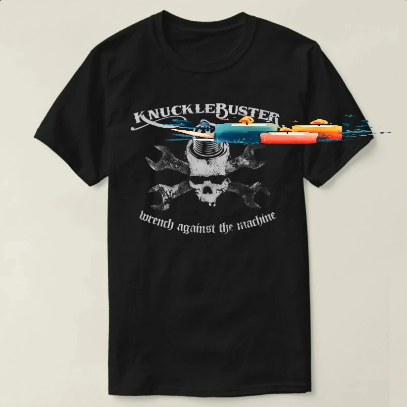 Wrench Against The Machine T-Shirt 100% Cotton O-Neck Short Sleeve Summer Casual Mens T-shirt Streetwear