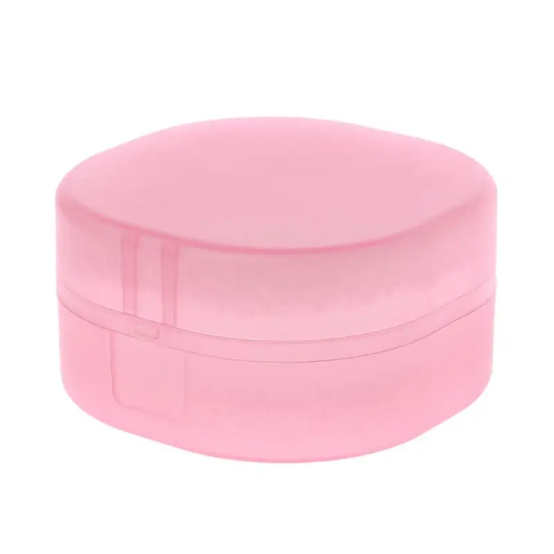 F92B Plastic Soap Box Sponge voor Case Round Round Travel Box Sponge Soap Gerechten voor lekbestendige houder Home Kitchen