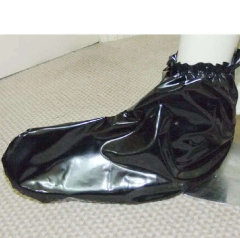 Sissy Girl PVC Baotou Elastic Ruffle Gloves Foot Cover A Complete Set Cute Sexy Charming Custom