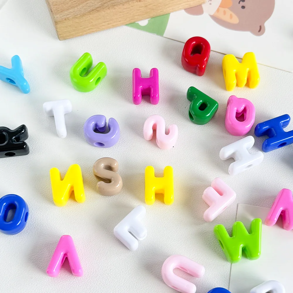 

Cordial Design 150Pcs 16*22MM Solid Effect/DIY Beads/Hand Made/Jewelry Findings & Components/Letter Shape/Acrylic Bead #18936